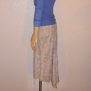 Brazilian Butt Embossed Lamb Leather HighLow Skirt